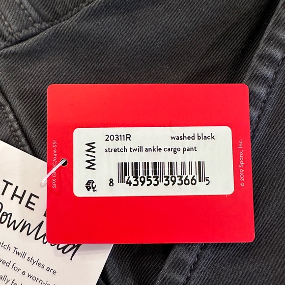 NWT Spanx stretch twill cargo ankle pant - washed black - medium - Picture 3 of 4